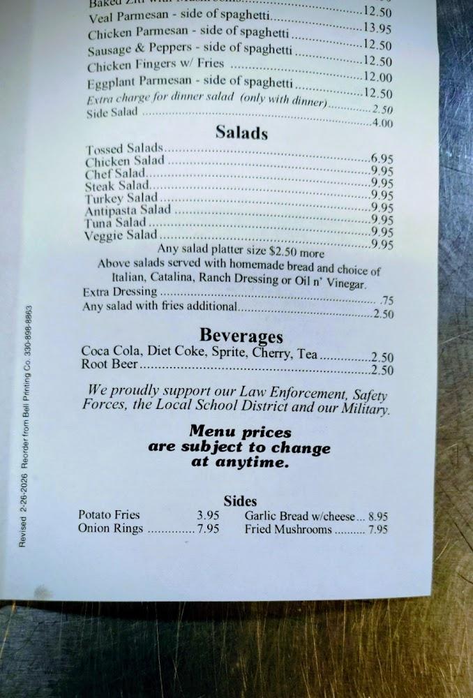Brother's Pizza Champion Restaurant Salads