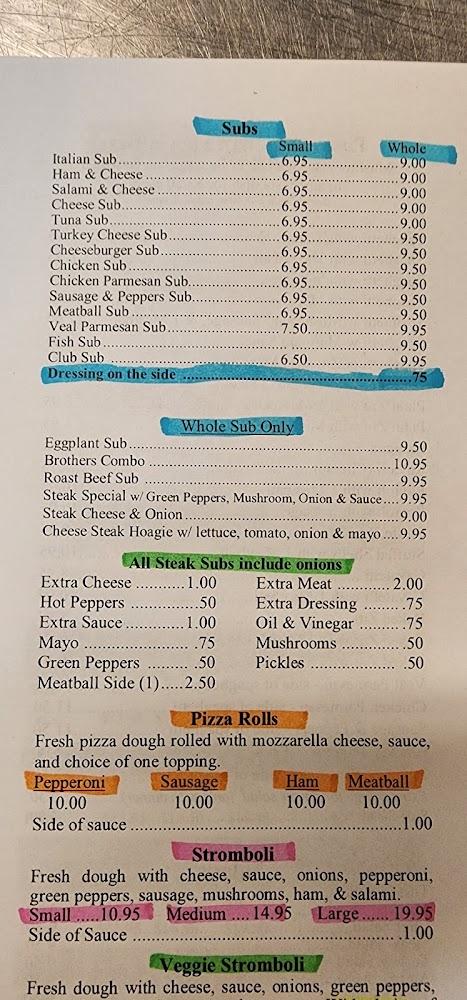 Brother's Pizza Champion Restaurant Pizza rolls!